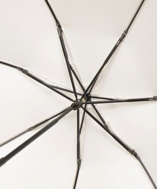 MOONBAT 【簡単開閉】ランバン オン ブルー (LANVIN en Bleu) リボン 花柄 折りたたみ傘 サテンプリント ベージュ