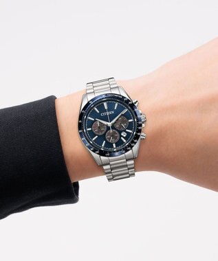 CITIZEN 【CITIZEN COLLECTION】スーツにもカジュアルにも合わせやすいクロノグラフ CA4766-51L シルバー
