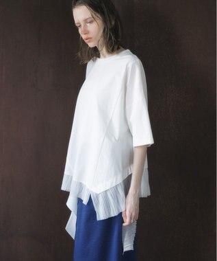 YECCA VECCA 裾アシメデザインプルオーバー White