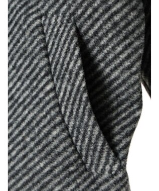 AMERICAN HOLIC ツイードライクコクーンミディコート Gray