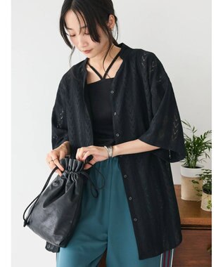 CRAFT STANDARD BOUTIQUE レースシャツ Black