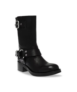 STEVE MADDEN EN-ROUTE ミドル丈エンジニアブーツ ブラック
