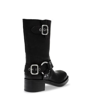 STEVE MADDEN EN-ROUTE ミドル丈エンジニアブーツ ブラック