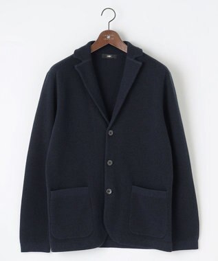 JOSEPH ABBOUD 【オリジナルオーガニックコットン使用】JOE COTTON ニット ジャケット ネイビー系