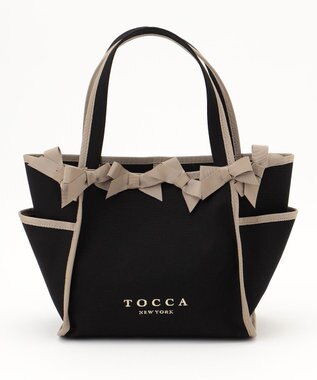 TOCCA OCTUPLE RIBBON TOTE M トートバッグ M ブラック系