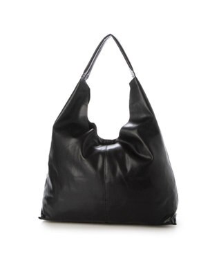 UNBILLION 【テレビ ドラマ着用アイテム】カシュカシュ cachecache / 一枚仕立てホーボーバッグ ブラック