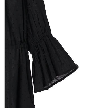 earth music&ecology ドットドビーワンピース Black