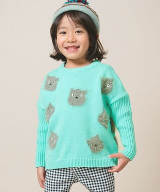 ami amie 【UNISEX】ネコプルオーバー85cm～130cm