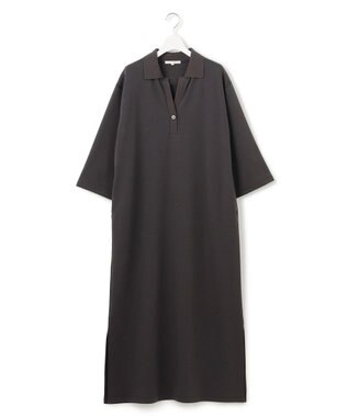 23区 L 【SLOW/一部店舗限定】ライトダンボール スキッパー ワンピース グレー系