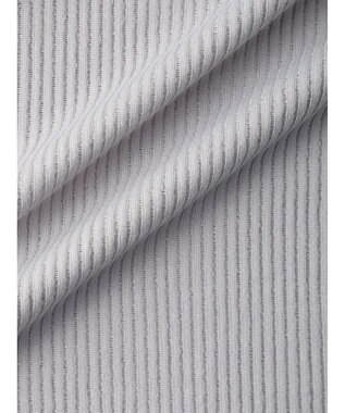 Green Parks 配色ステッチシアーリブプルオーバー Gray