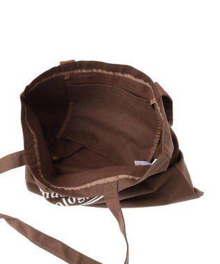 earth music&ecology バイカラーロゴトートバッグ Brown