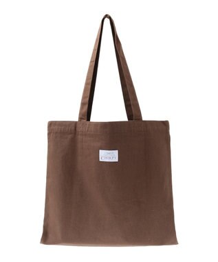 earth music&ecology バイカラーロゴトートバッグ Brown