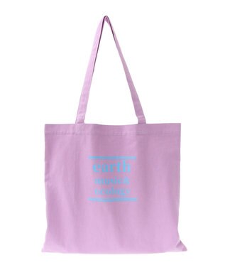 earth music&ecology バイカラーロゴトートバッグ Purple