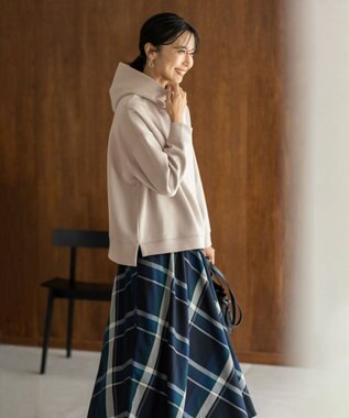 ANY L 【洗濯機可】クロップド丈ダンボールパーカー サンドベージュ