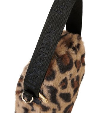 LeSportsac FUR MINI PHONE CROSSBODY/レオパードフラッフィーファー レオパードフラッフィーファー