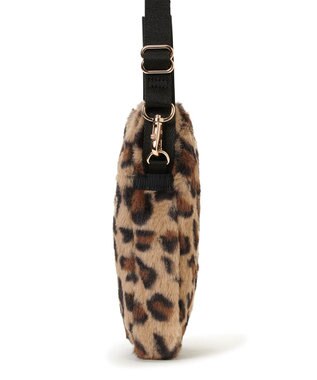 LeSportsac FUR MINI PHONE CROSSBODY/レオパードフラッフィーファー レオパードフラッフィーファー