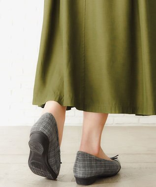 ASICS WALKING ペダラ レディース 2E 2.0cmヒール ブラック系