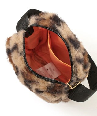LeSportsac FUR MINI PHONE CROSSBODY/レオパードフラッフィーファー レオパードフラッフィーファー