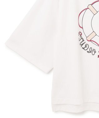 GRACE CONTINENTAL プリントトップ ホワイト