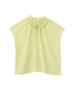 Green Parks 衿フリルブラウス Lime Green