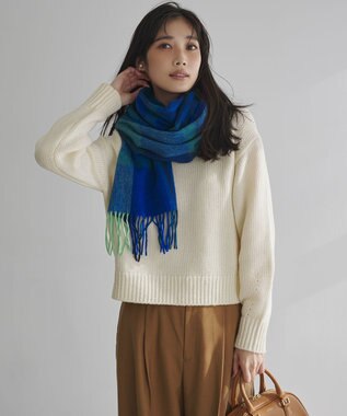 23区 S 【滝沢眞規子さん着用/CanCam11月号掲載】ナチュラルストレッチサキソニー タック ワイド パンツ キャメル系