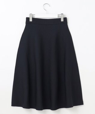 Feroux 【洗える】パフスリーブフリル ニットセットアップ ネイビー系