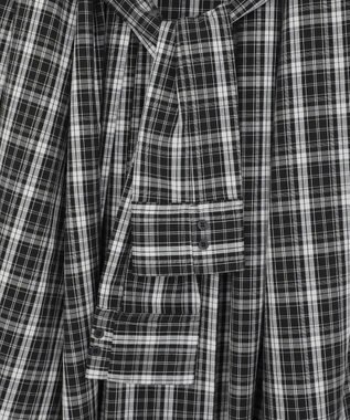 earth music&ecology イレヘムチェックシャツスカート Black