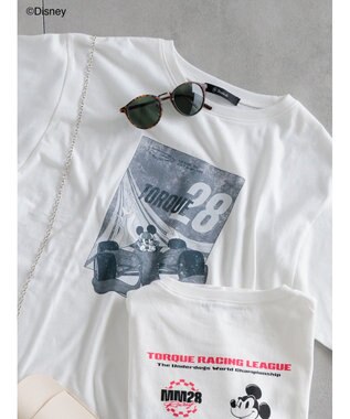Te chichi 【Disney】MICKEY/フロントプリントTシャツ