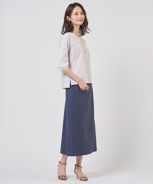 J.PRESS LADIES S スムースジャージー カットソー グレージュ系