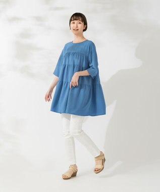 ONWARD Reuse Park 【自由区】ブラウス春夏 ブルー