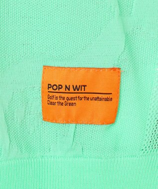 PW CIRCULUS 【手洗い可能】【WOMEN】アニマルドットニットモック ゴルフウェア レディース ピーコックグリーン系