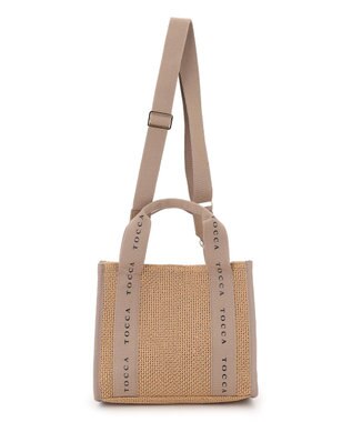 TOCCA 【WEB＆一部店舗限定】DANCING TOCCA SQUARE SUMMER TOTE かごバッグ ベージュ系