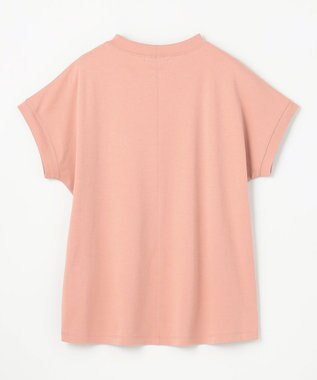 ANY 【UVケア/接触冷感】モックネックフレンチスリーブＴシャツ コーラル