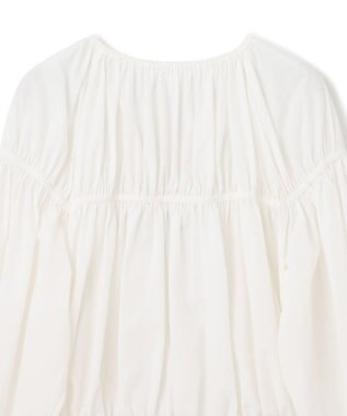 GRACE CONTINENTAL ギャザータフタブルゾン ホワイト