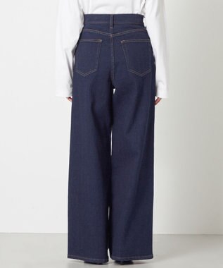 NAVE 【ReNAVE　洗える】ワイドストレッチデニム ネイビー系