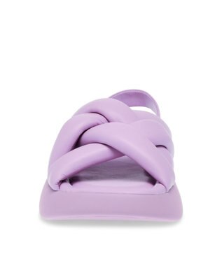 STEVE MADDEN HAZZIE 厚底パフィーストラップサンダル ラベンダー