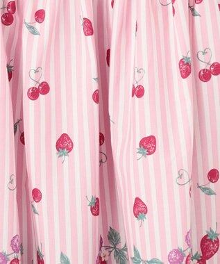 ANY KIDS 【WEB限定柄有】総柄 サマー ワンピース 【WEB限定】ピンク系イチゴ