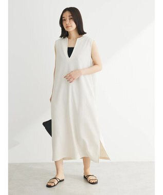 Green Parks カットＪＱキーネックジャンスカ Ecru