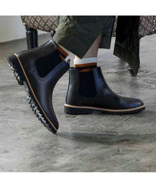 ing <ing>【WEB限定】【レイン対応】サイドゴアレインブーツ ブラック