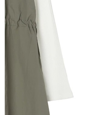 Green Parks ドロストドッキングワンピース Khaki