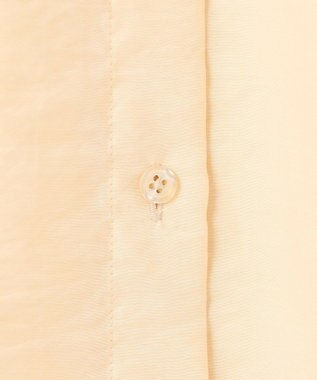 UNFILO シアーサテン ヨークブラウス バターイエロー