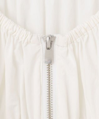 GRACE CONTINENTAL ギャザータフタブルゾン ホワイト