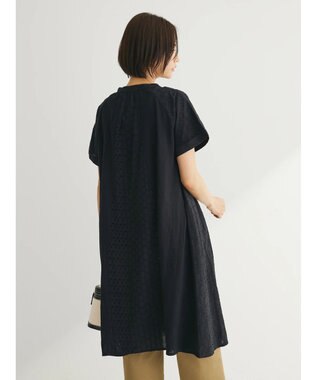 Green Parks Ｉ　パッチワーク刺繍チュニック Black