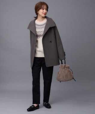 ANY ドロストファーショルダーバッグ モカ