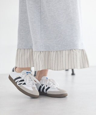 earth music&ecology レイヤーヘムワンピース Gray Mixture