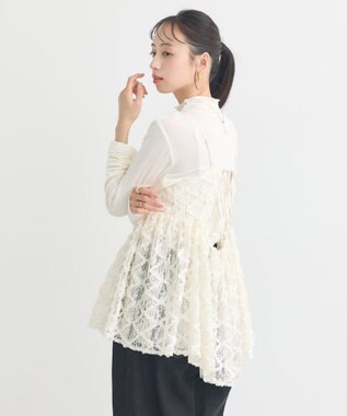 earth music&ecology 【予約】フリンジレースキャミビスチェ ブラック