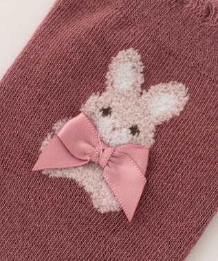 ANY KIDS 【3点セット】ソックス (イチゴウサギ) ローズ系