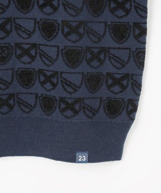 23区GOLF 【MEN】エンブレムジャカードセーター ネイビー系5