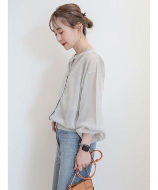 AMERICAN HOLIC 接触冷感２ＷＡＹシアーニットカーディガン Light Gray