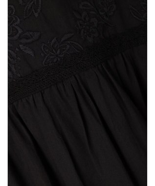CRAFT STANDARD BOUTIQUE ２ＷＡＹインドコットン刺繍ワンピース Black